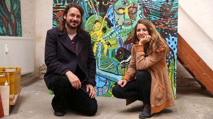 Angekommen. Nadine Conrad und Allen Paul in Werder (Havel).