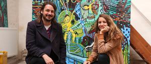 Angekommen. Nadine Conrad und Allen Paul in Werder (Havel).