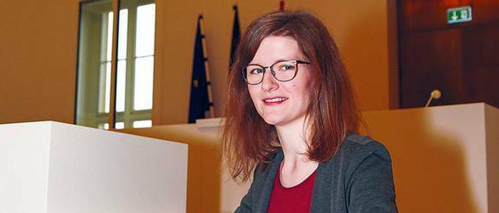 Sylvia Beckers ist eine der sechs festangestellten Parlamentsstenografinnen im Landtag.
