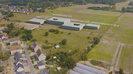 So könnte der Schulcampus Glindow aussehen.  