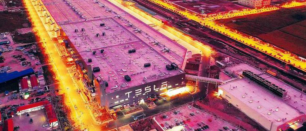Als Blaupause für die Gigafabrik im brandenburgischen Grünheide dient Elon Musks Werk in Shanghai.