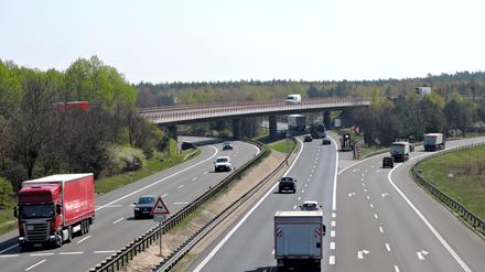 Das Autobahndreieck Potsdam.