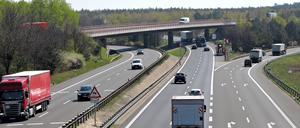 Das Autobahndreieck Potsdam.