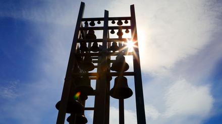 Das Glockenspiel der ehemaligen Garnisonkirche in Potsdam.