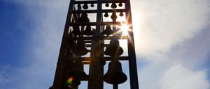 Das Glockenspiel der ehemaligen Garnisonkirche in Potsdam.