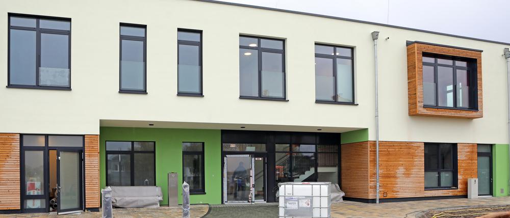 Der 5,3 Millionen Euro teure Kitabau ist fast fertig.
