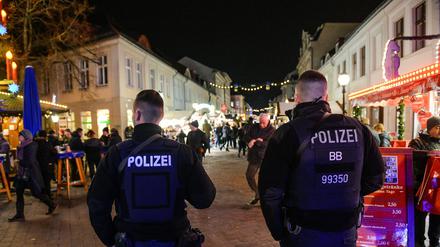 Polizisten auf dem "Blauen Lichterglanz".