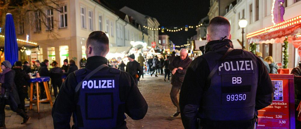 Polizisten auf dem "Blauen Lichterglanz".