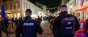 Polizisten auf dem "Blauen Lichterglanz".