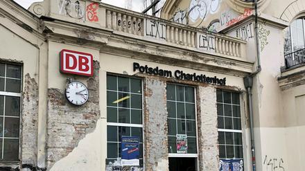 Der Bahnhof Charlottenhof in Potsdam.