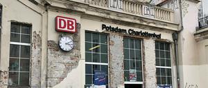 Der Bahnhof Charlottenhof in Potsdam.