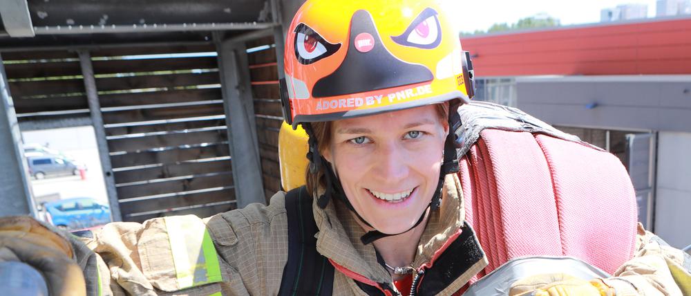 Marie Schumann ist auch “Härteste Feuerwehrfrau Deutschlands“.