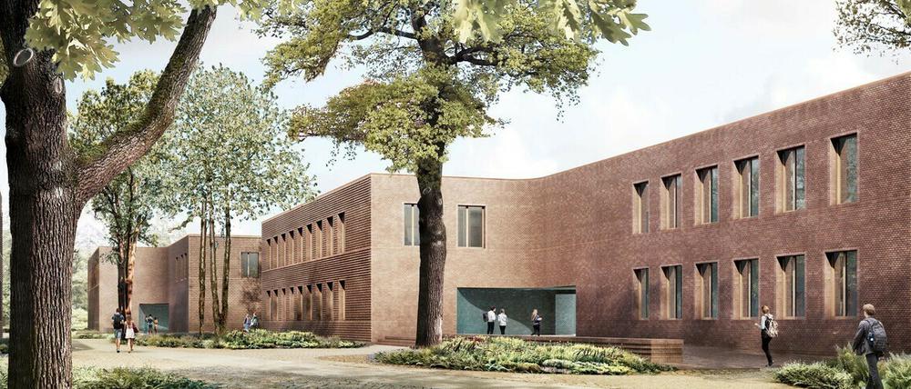 So sollen die Neubauten der Universität Potsdam am Neuen Palais aussehen.