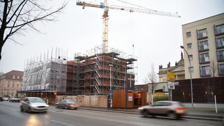 Die Baustelle der Garnisonkirche.