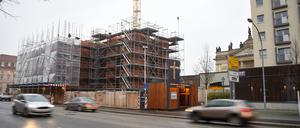 Die Baustelle der Garnisonkirche.