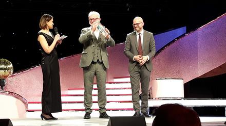 Dieter Jetschmanegg nahm am Mittwoch den "Innovation In Politics Award" für Menschenrechte stellvertretend für die Stadt Potsdam entgegen.