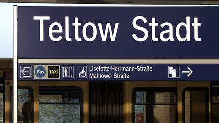 Der S-Bahnhof in Teltow.