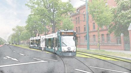 Im Streit um die geplante Tramtrasse nach Krampnitz hat sich jetzt auch die CDU eingeschaltet.