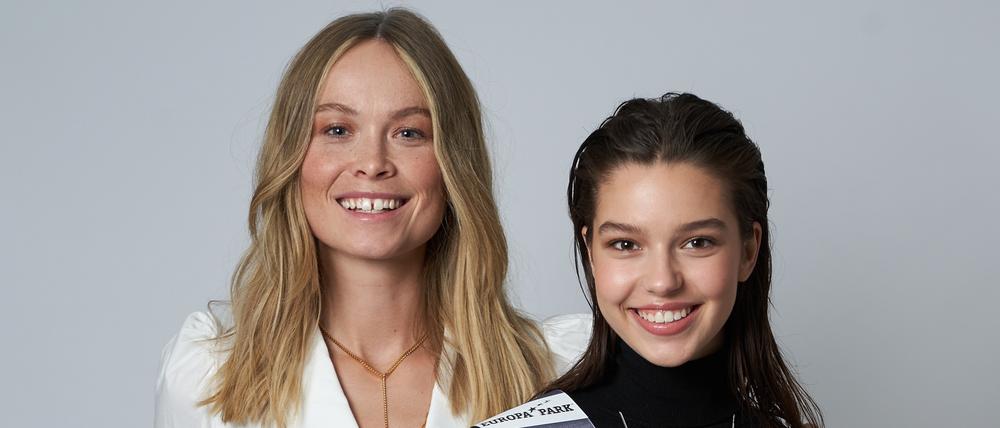 Miss Brandenburg 2020: Vivienne Radigk (rechts). Sie kommt aus Oranienburg, ist 18 Jahre alt und modelt. Hier neben Miss Germany 2019 Nadine Berneis.