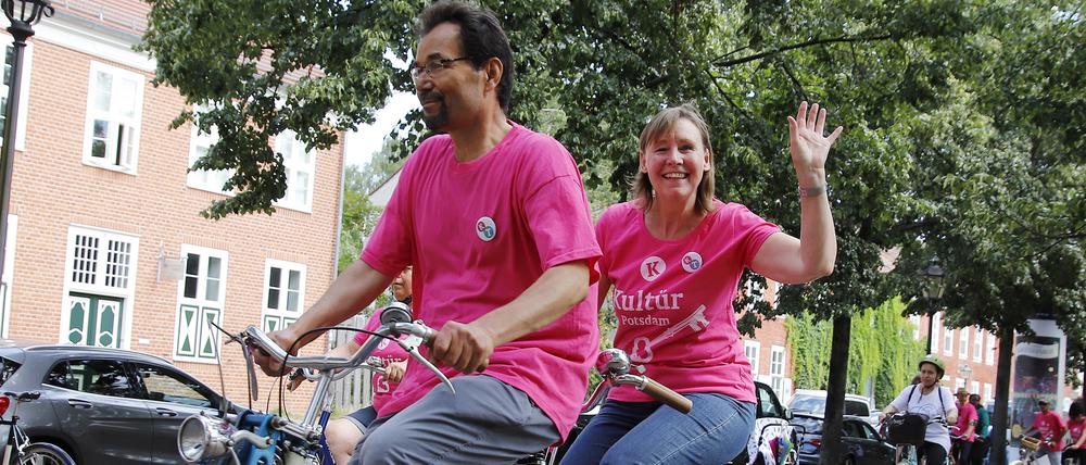 Im Sommer veranstaltete der Kultür Verein eine Tandemparade durch Potsdam.