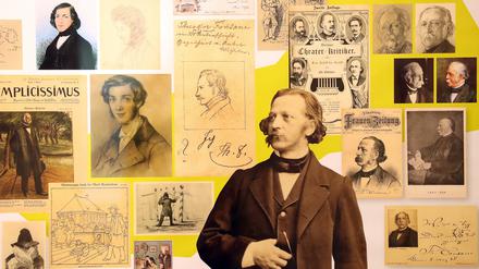 Die neue Dauerausstellung „Dem Nachlass Fontanes auf der Spur“ in der Villa Quandt.