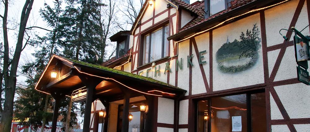 Das Traditionslokal "Waldschänke".