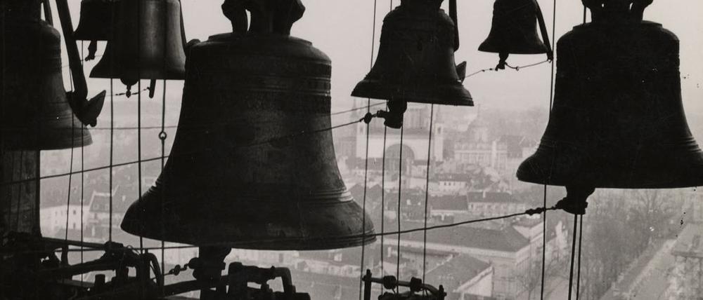 Das Glockenspiel der Garnisonkirche, aufgenommen im Jahr 1934.