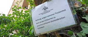 Im Sommer sperrte die Schlösserstiftung immer wieder Teile der Parkanlagen in Potsdam.
