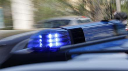Polizei im Einsatz. 