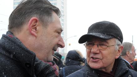 Manfred Stolpe mit Potsdams früherem Oberbürgermeister Jann Jakobs (l./SPD).