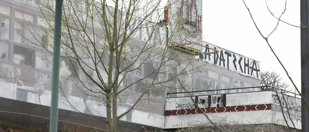 Das ehemalige Terrassenrestaurant Minsk am Brauhausberg im April 2019.