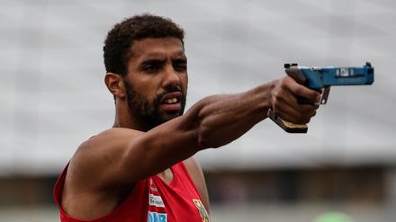 Fünfkämpfer Patrick Dogue hat seine zweite Olympiateilnahme fest im Visier.