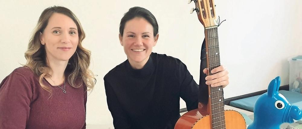 Die Organisatorinnen. Friederike Linke (l.) und Jeannette Sucharowski.