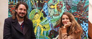 Allen Paul und Nadine Conrad in ihrem Atelier in Werder (Havel).