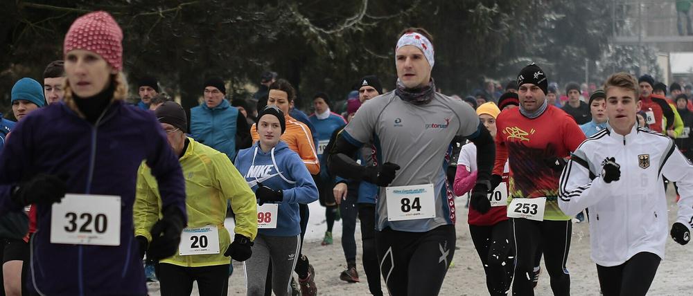 Aktiv im Winter: Caputh markiert für viele den Einstieg ins Laufjahr. 