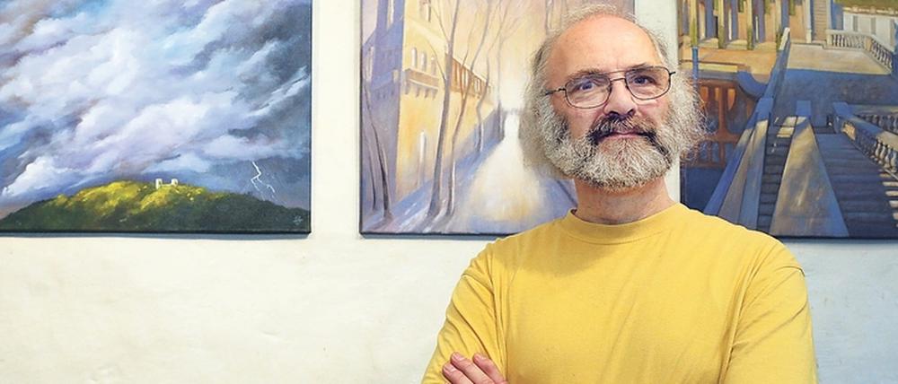 Lieblingsfarbe Gelb. Der Potsdamer Maler Olaf Thiede hat Italiensehnsucht.