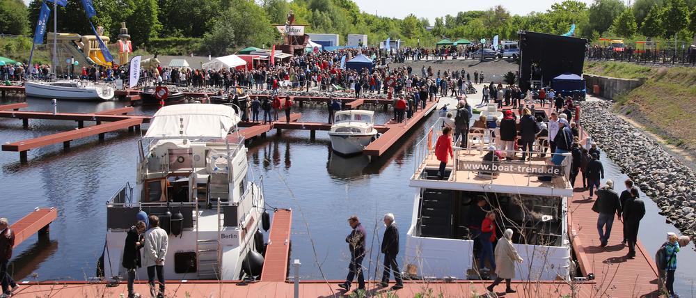 Noch immer wird ein Betreiber für ein Restaurant für die Marina in Teltow gesucht.