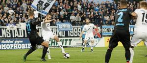 Das Hinspiel zwischen dem SVB und Wacker im September endete 2:2 