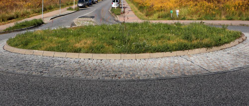 Ein Kunstobjekt soll den Kreisverkehr (hier eine Archivaufnahme) in Golm verschönern.