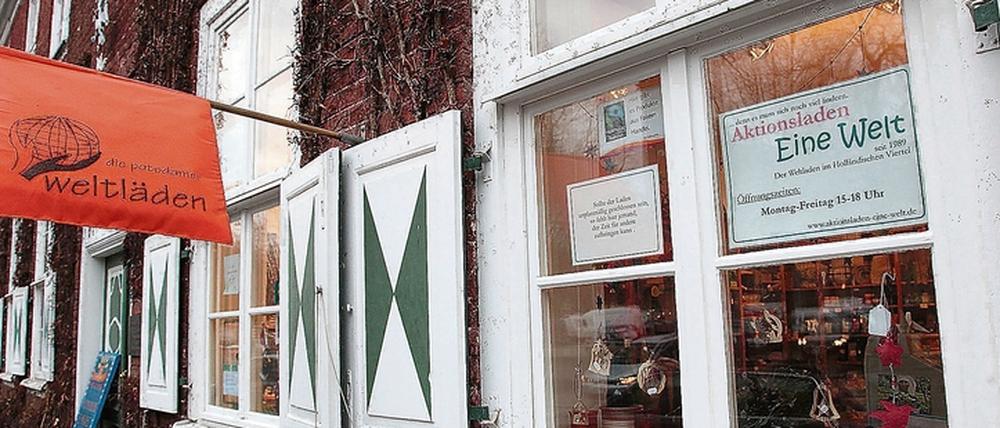 Der Eine-Welt-Aktionsladen in der Gutenbergstraße 77.