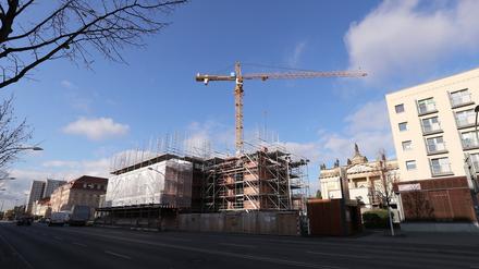 Die Baustelle der Garnisonkirche in Potsdam