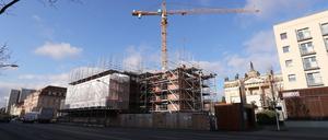 Die Baustelle der Garnisonkirche in Potsdam
