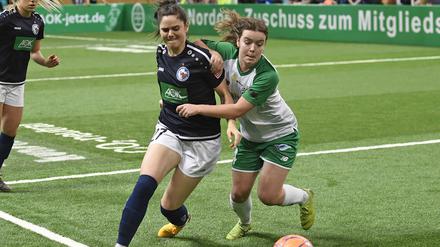 Angeführt von Kapitänin Sarah Zadrazil (l.) holte Turbine den Turniersieg. 
