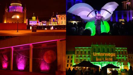 Unterwegs im Licht 2020 in der Innenstadt von Potsdam.