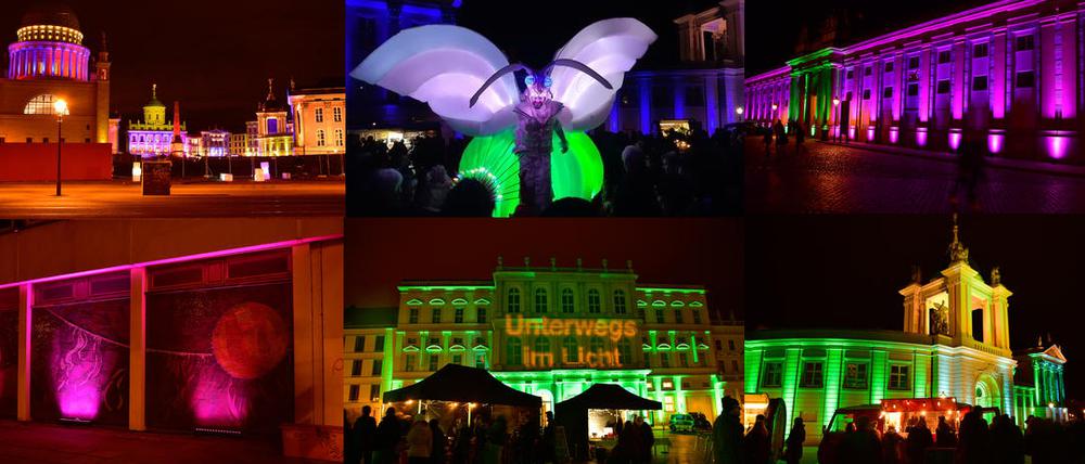 Unterwegs im Licht 2020 in der Innenstadt von Potsdam.