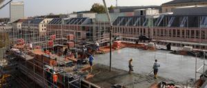 Die Baustelle der Garnisonkirche in Potsdam.