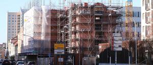 Die Baustelle der Garnisonkirche in Potsdam.