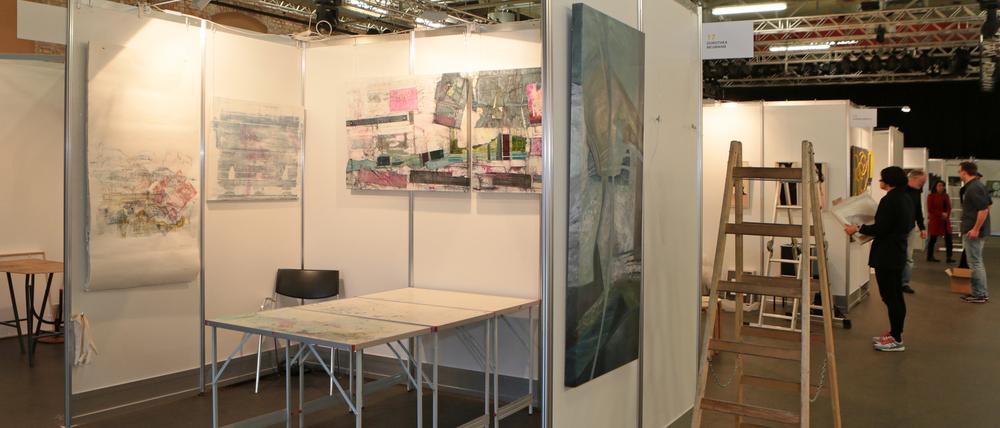 So sah die ART Brandenburg 2017 aus: Kunst wurde in Kojen präsentiert. 