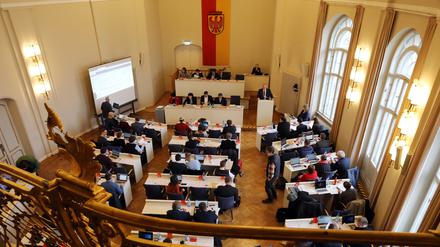 Am Mittwoch tagten die Stadtverordneten ein letztes mal im Plenarsaal im Rathaus Potsdam.