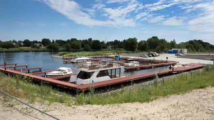 Der Teltower Hafen.